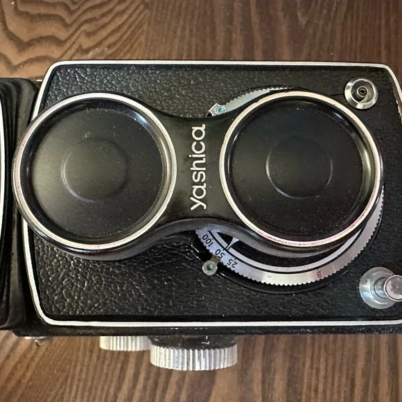 Yashica-A Black Twin-Lens Reflex Camera